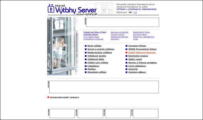 Výťahy Server OLD